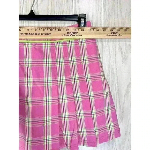 Lilly Pulitzer Sz 6 Pleated Plaid Skort Skirt Golf Clueless Preppy Pink Y2K - Picture 7 of 8